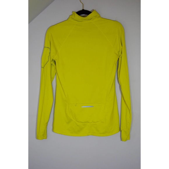 Under Armour highlighter yellow green quarter zip running gear size medium - Picture 2 of 5